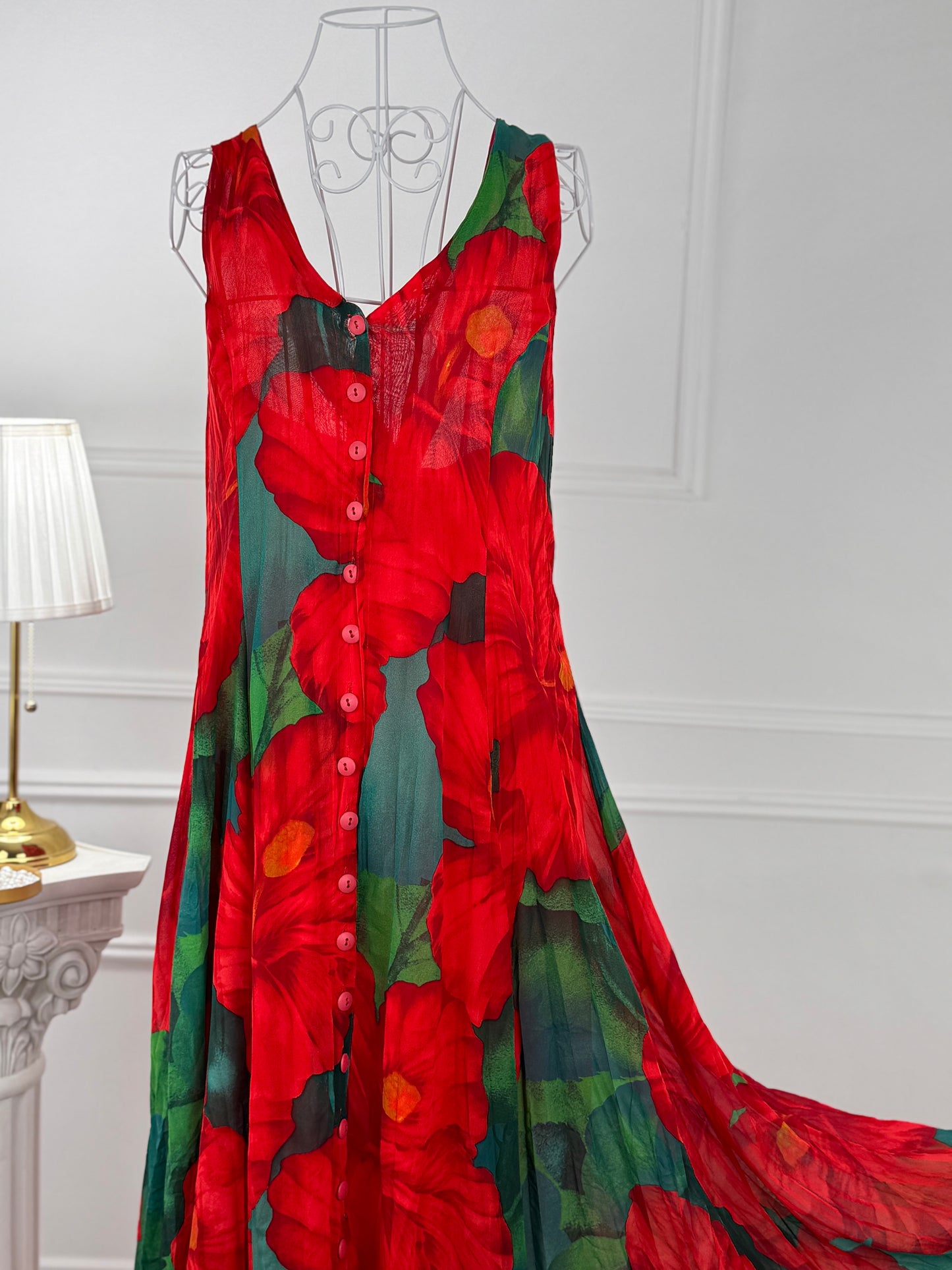 Rochie vaporoasă - model floral