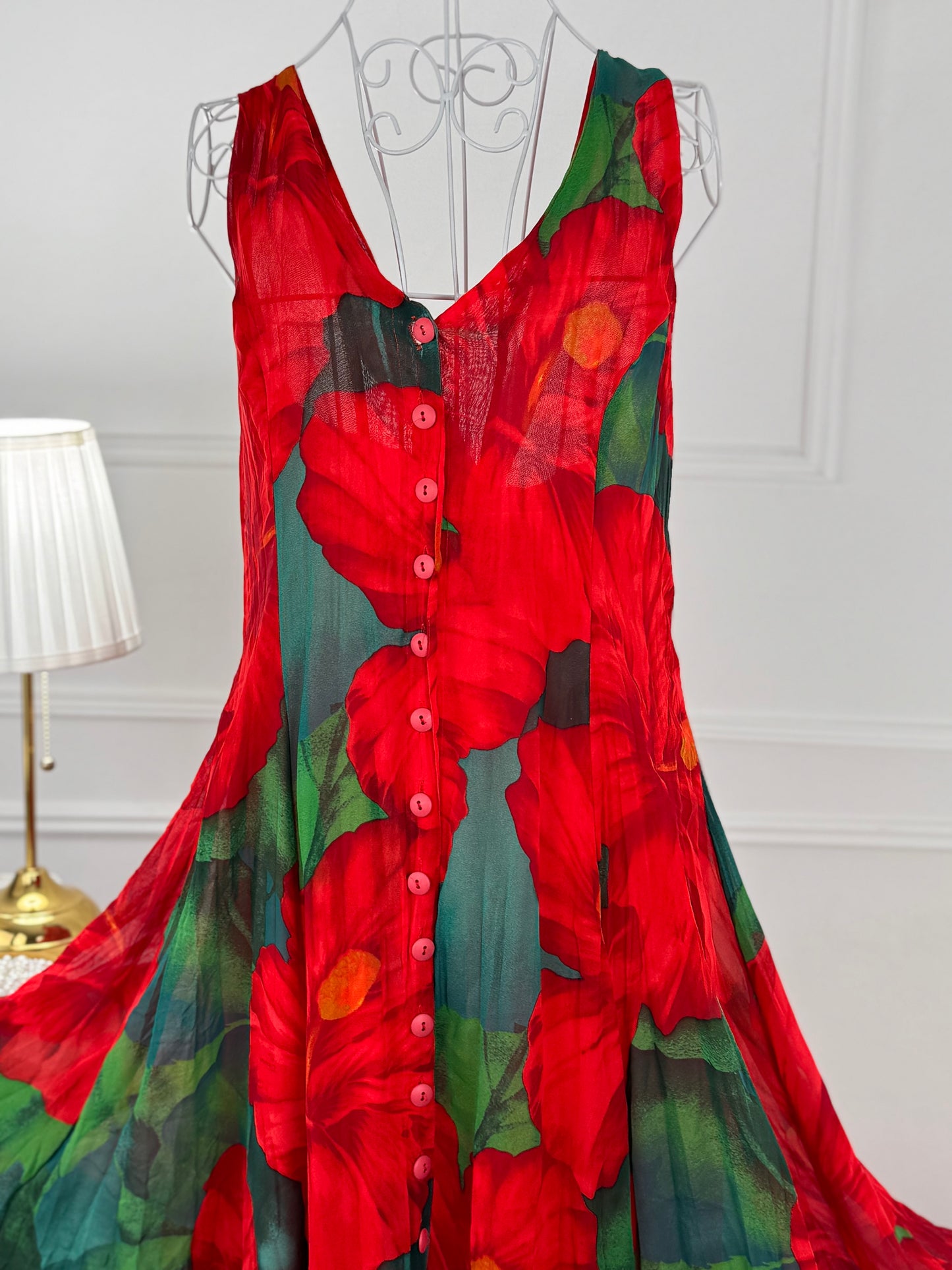 Rochie vaporoasă - model floral