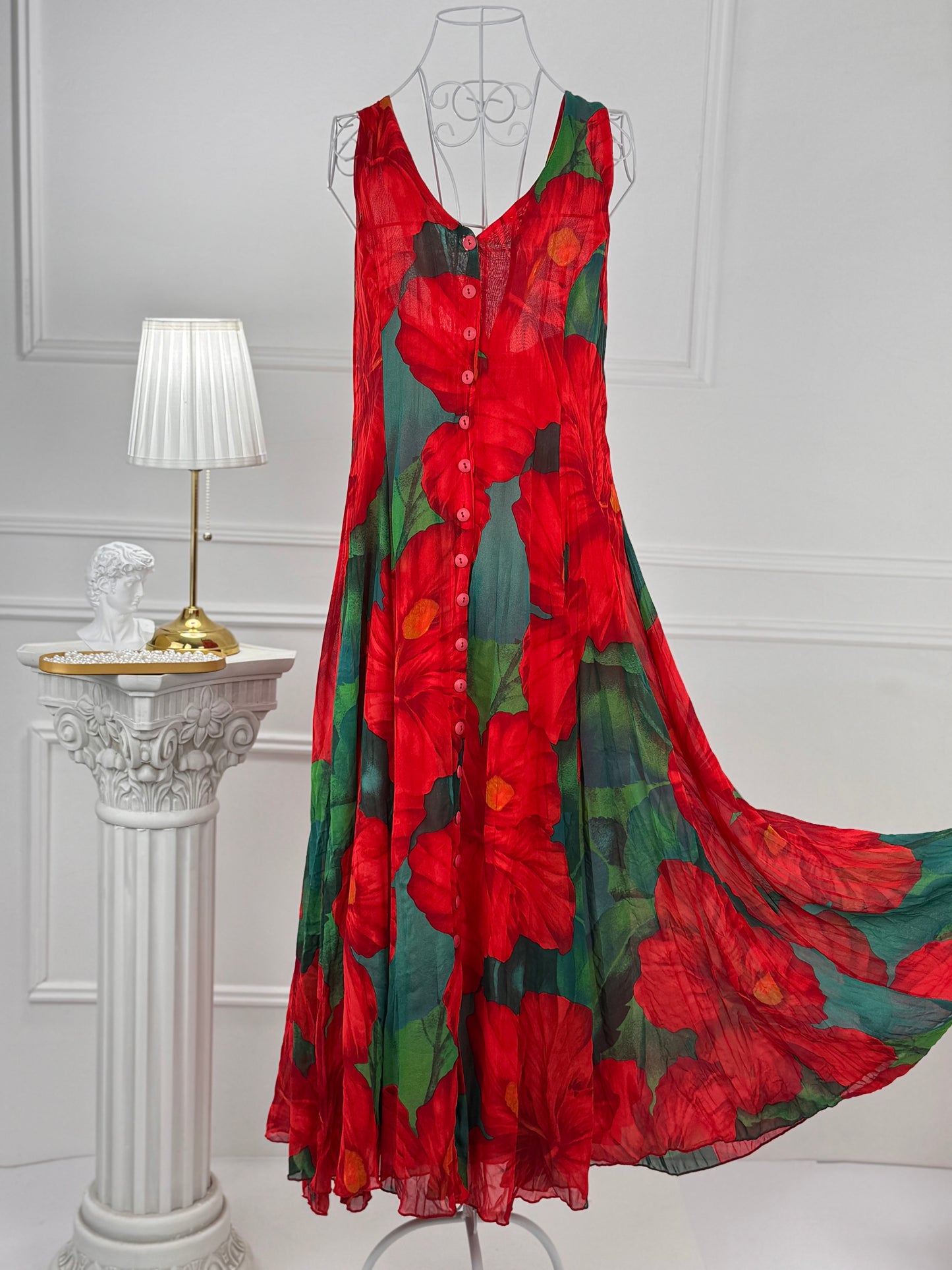 Rochie vaporoasă - model floral