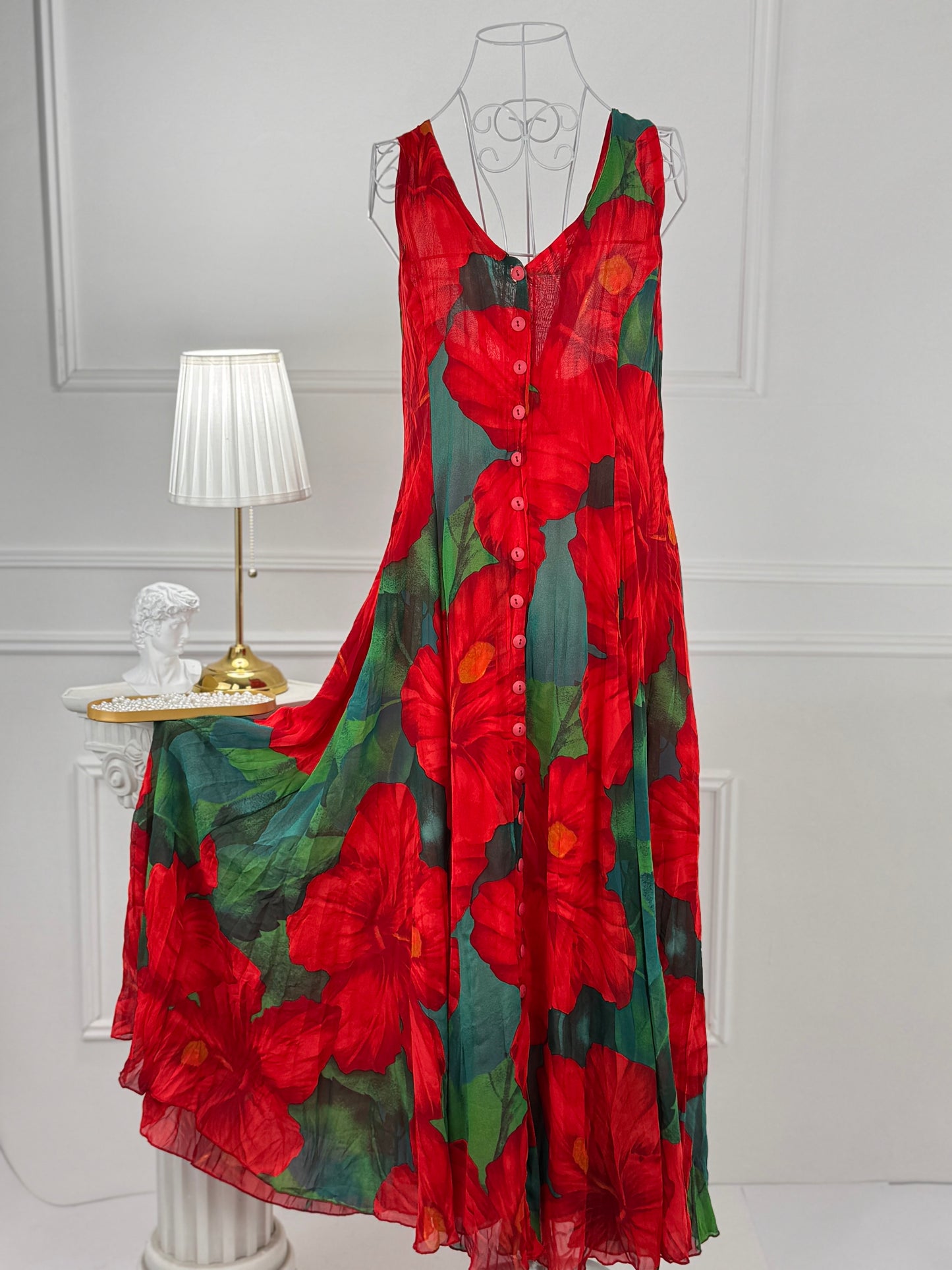 Rochie vaporoasă - model floral