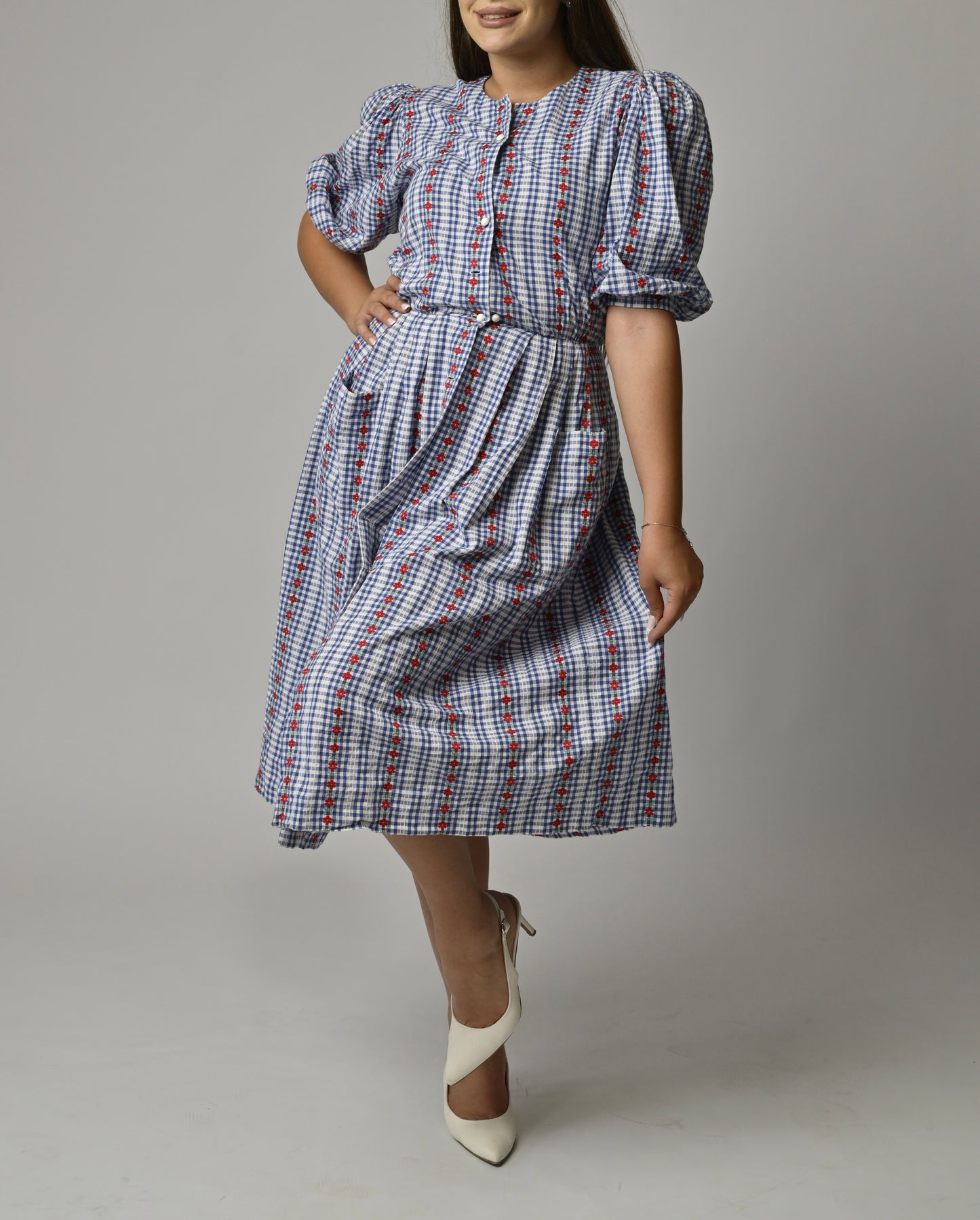 Rochie Vintage , imprimeu floral