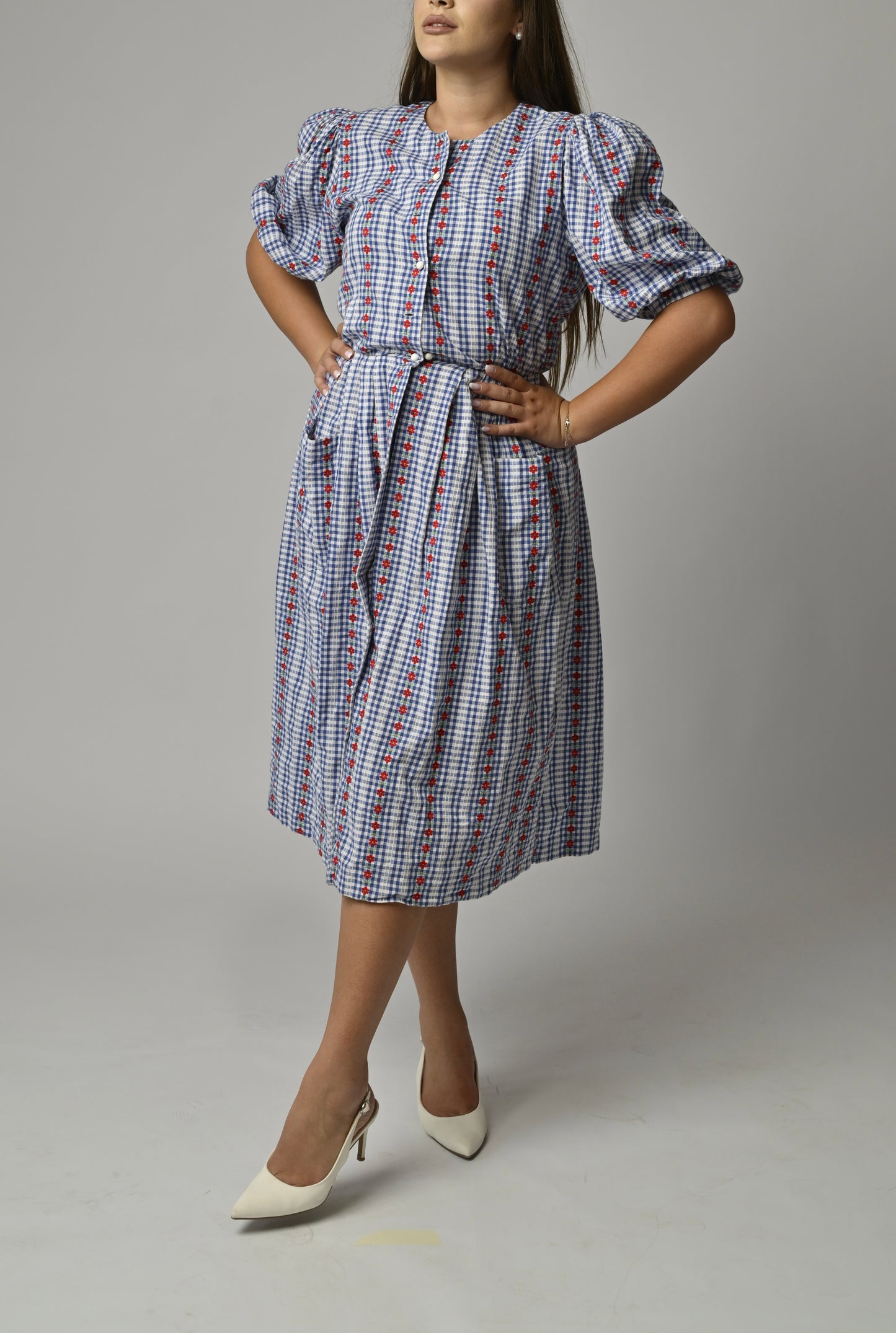 Rochie Vintage , imprimeu floral