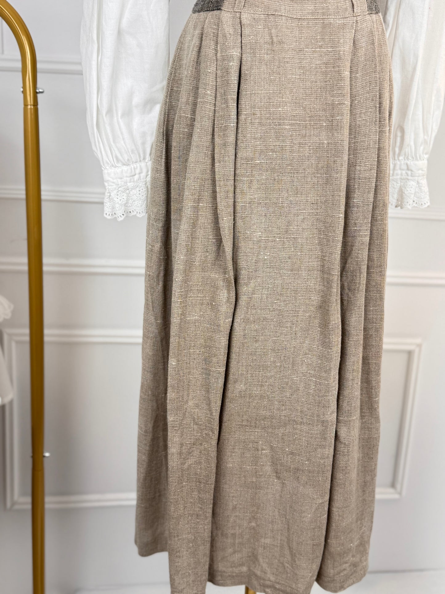 Rochie vintage din pânză de in
