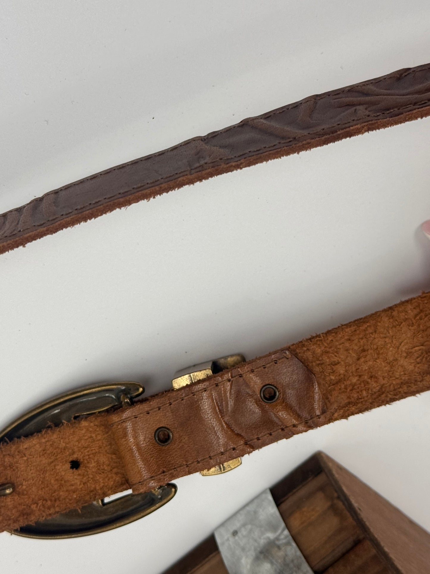Curea vintage din piele naturală
