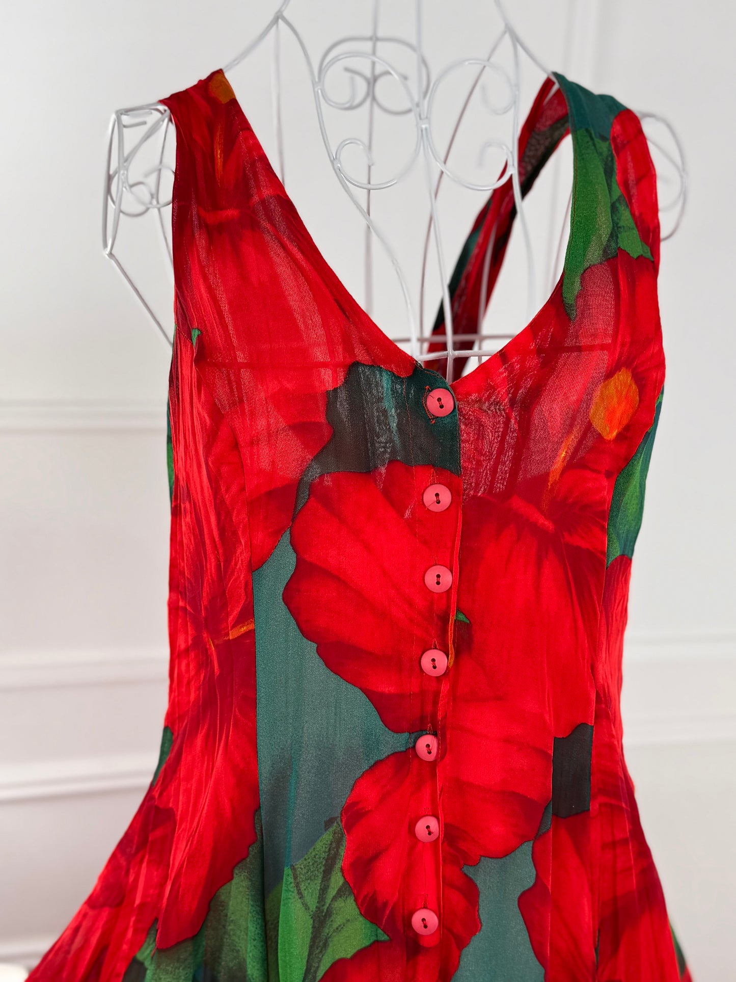 Rochie vaporoasă - model floral