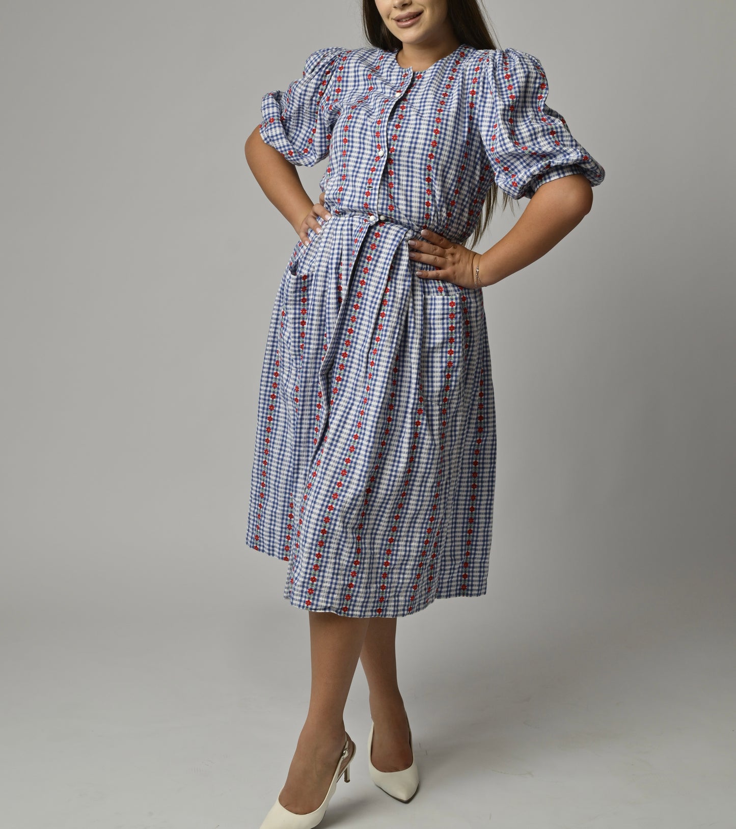Rochie Vintage , imprimeu floral