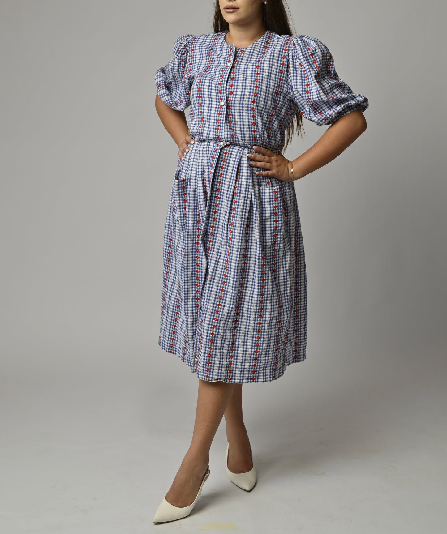 Rochie Vintage , imprimeu floral