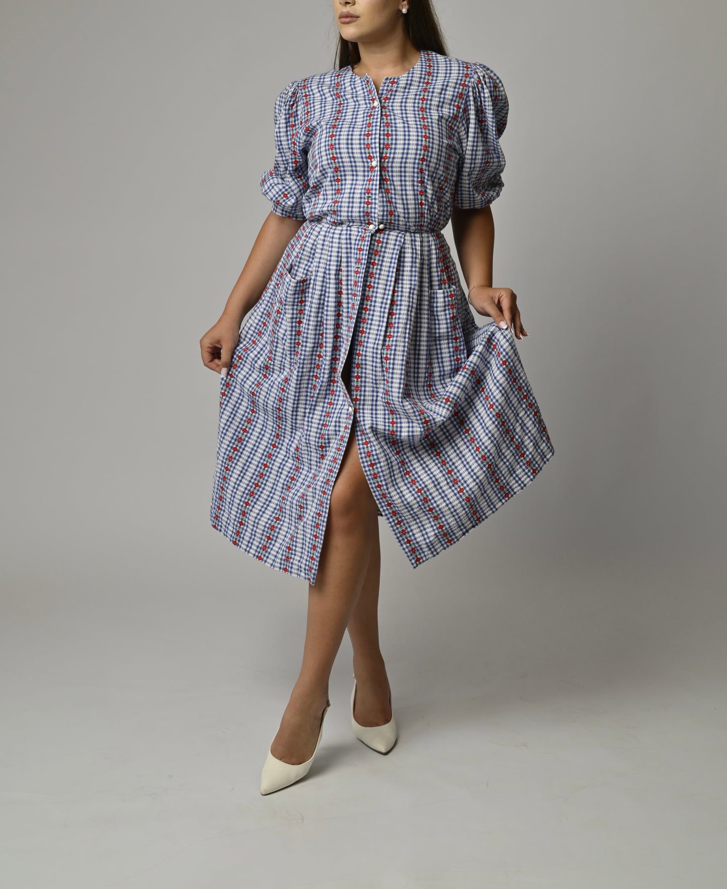 Rochie Vintage , imprimeu floral