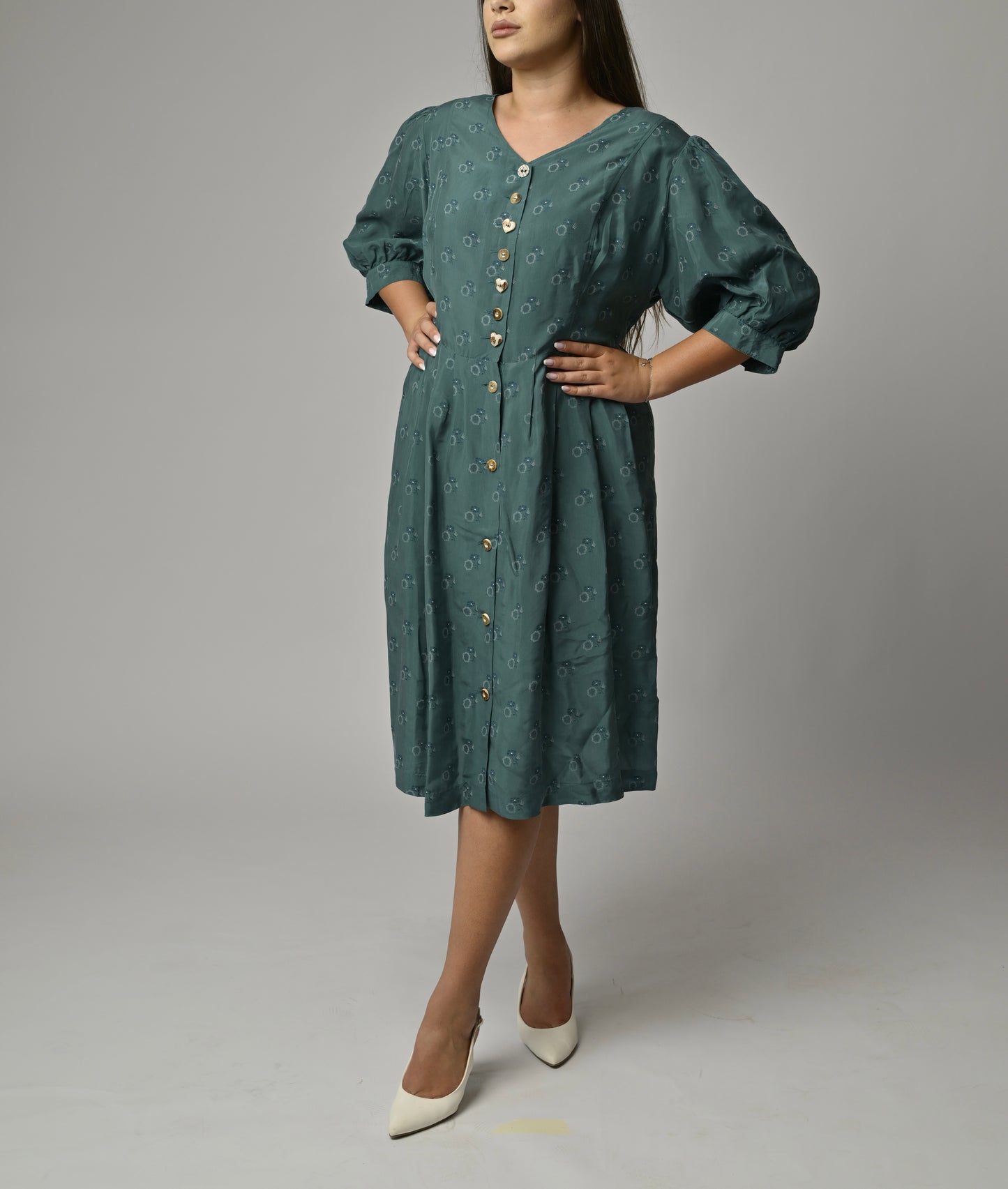 Rochie vintage - imprimeu finuț