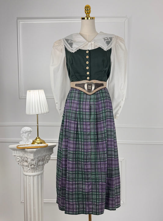 Rochie vintage cu nasturi