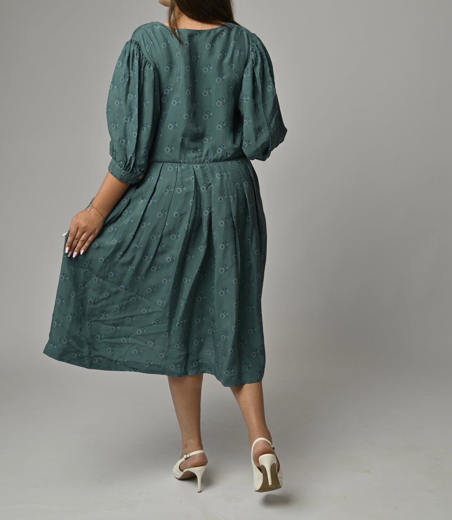 Rochie vintage - imprimeu finuț